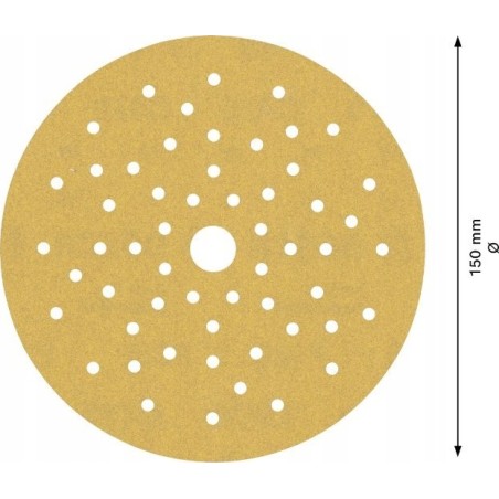 Schleifpapier Bosch Expert C470, Ø 150 mm, K40 mit Mehrfachlochung (50 Stück, für Exzenterschleifer)