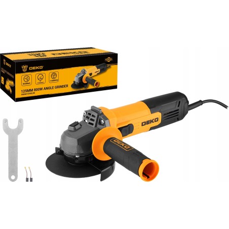 Deko-Schleifmaschine – Winkelschleifer, Netzbetrieb, 125 mm, leistungsstark, DIAX 800 W, leistungsstark, DEKO