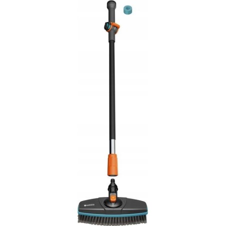 Gardena GARDENA Cleansystem Reinigungsset Soft mit Griff S, Reinigungsbürste (grau/türkis, Arbeitsbreite 27 cm)