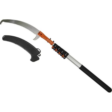 Bradas Säge mit Haken der V-SERIES am 5,5 m langen Teleskopstiel – Sägeblatt 360 mm