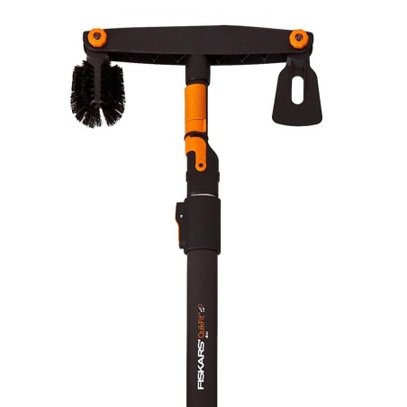 Fiskars Quikfit-Regenrinnenbürste mit Teleskopstiel (138038)