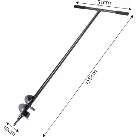 Kadax Handbohrer für Erde, Boden, Bodenbohrer 100 mm