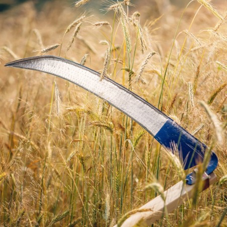 Kadax Kosa Kuta – geschärfte Handgras-Sichel aus Metall, 70 cm