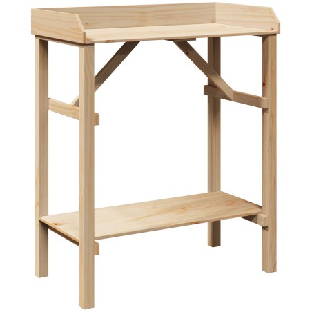 Gartentisch zum Jäten, 75 x 40 x 90 cm, aus Kiefernholz