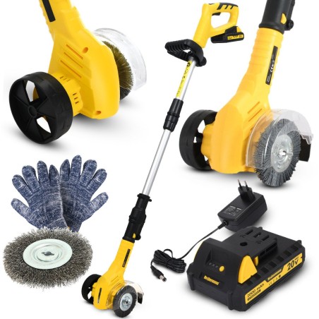 Akku-Bürstenmaschine zur Reinigung von Pflastersteinen Heckermann Select AVSF20