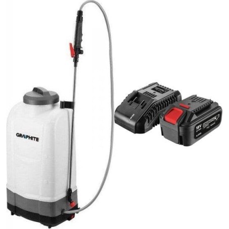 Graphite Akku-Sprühgerät ENERGY+ 18 V, 15 l, 58GE106 + Akku 4 Ah mit Ladegerät 58GE132
