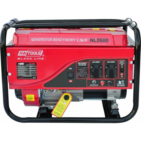 Stromaggregat AWTools AWTOOLS BENZIN-GENERATOR 2,8 kW 230 V BLACK LINE