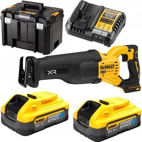 Dewalt 18-V-XR-Säbelsäge mit 2 x 5-Ah-Akku