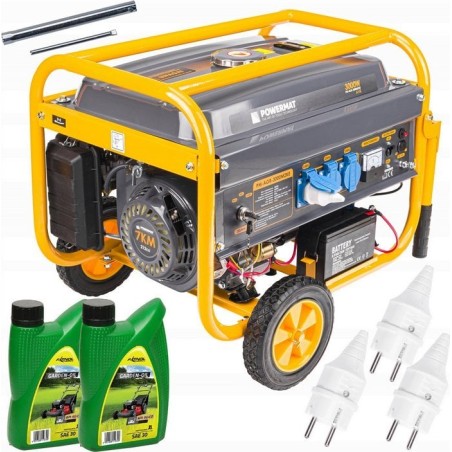 Powermat-Stromaggregat Generator 3000 W, 230 V, mit Anlasser PM-AGR-3000M2KE