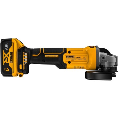 DEWALT 125-mm-Winkelschleifer 18 V DCG407M2T 2x4,0 Ah BL TSTAK