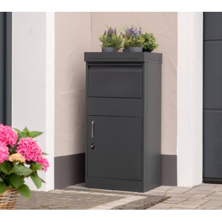 Westmann Westmann Stahl-Paketbox Piet Anthrazit 50 x 37 x 105 cm