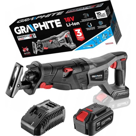 Graphite 58G096 Säbelsäge – bürstenlose Säbelsäge + Akku