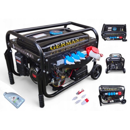 Stromaggregat A8 5,2 kW, Kupferrotor, AVR-Regler, Kupfer-Stator, made in Germany