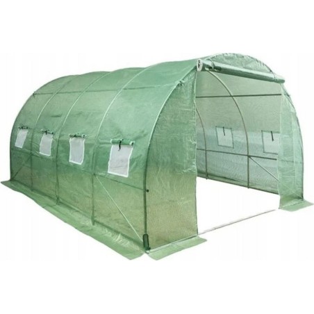 Garten-Folientunnel, Gewächshaus 4 x 2,5 x 2 m, Folie 10 m UV-4 Premium LEAN