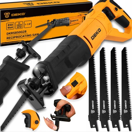 LISI-Säbelsäge mit Kabelanschluss, leistungsstarkes Schneidwerkzeug, 850 W, rotierend, DEKO