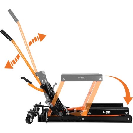 Neo – mobiler Hydraulikheber für Quads und Motorräder. Tragkraft 680 kg