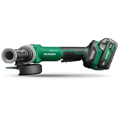 HIKOKI.Winkelschleifer.18 V, 125 mm, G1813DVF WQZ, 2 x 5,0 Ah, BL, Dead Switch, HSC