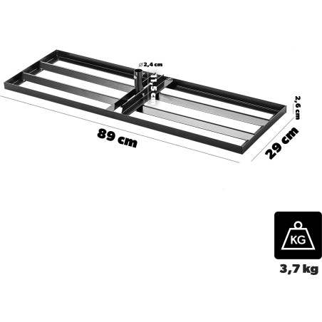 Kadax KADAX Hand-Rasenplaniergerät, Rasenegale, Rasenausgleicher, 30 x 90 cm