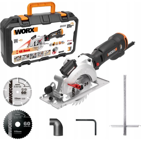 Worx WX437 Kreissäge, 800 W, 120 mm