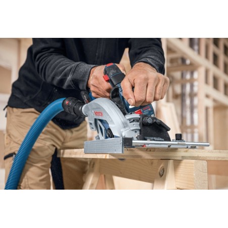 Bosch Akku-Handkreissäge GKS 18V-57-2 GX Professional solo, 18 Volt (blau/schwarz, ohne Akku)