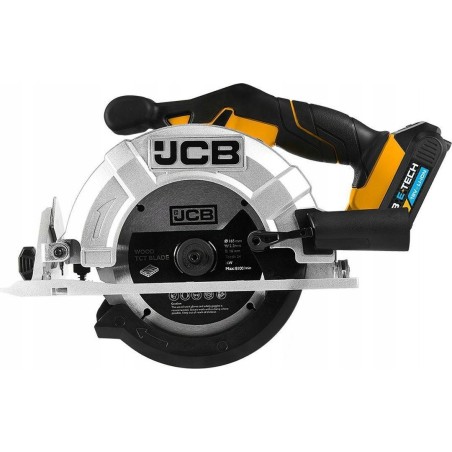 JCB-Kreissäge Akku-Tauchsäge 18 V, 165 mm (Lieferumfang: 2-Ah-Akku, Ladegerät, Tasche)