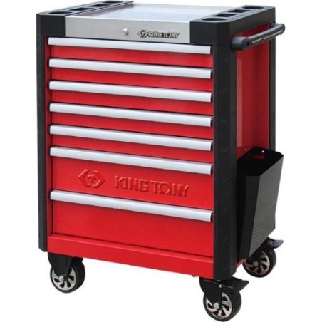 King Tony KT WORKSHOP TROLLEY 7 SCHUBLADEN 368 ROT. 87B34-7BSA-RG+937 365-MRVD%%
