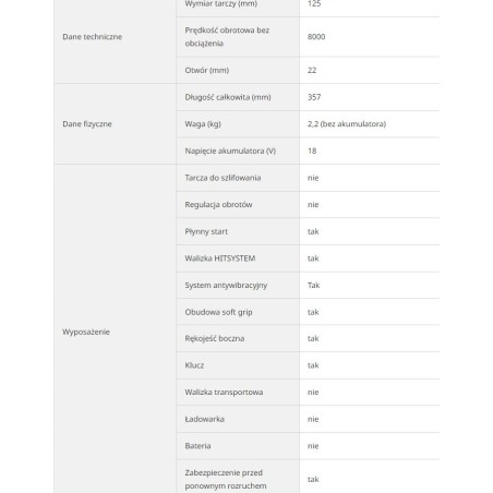 HIKOKI.Winkelschleifer. 18 V, 125 mm, G1813DA W2Z BL HSC