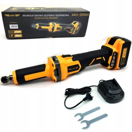 ADLER STRAIGHT SHANK GRINDER 20 V, 4 Ah, AKU-2000S.....