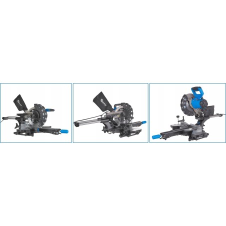 Geko-Gehrungssäge Gehrungssäge mit Vorschub 2000 W, 255 mm (1)