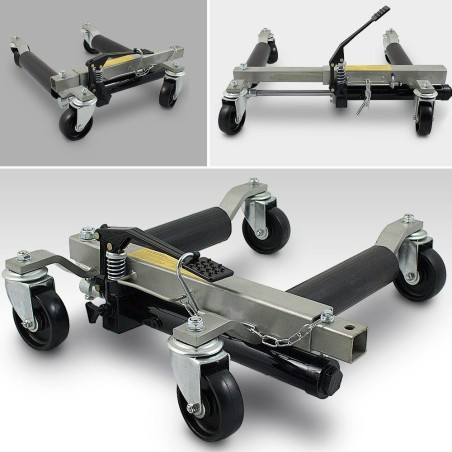 Bituxx HYDRAULISCHER MANÖVRIERWAGEN FÜR AUTOS, UNTER DEN RÄDERN, 2 STÜCK