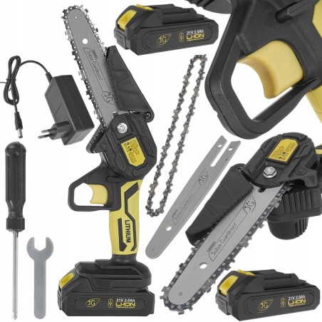 Akku-Kettensäge im Koffer, 2x2,0 Ah, 21 V – XXL-Set (10)