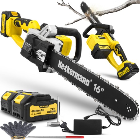 16-Zoll-Akku-Kettensäge – Heckermann Basic AJPL16