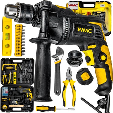 750-W-Schlagbohrmaschine, Bohrer, Bits, Koffer (96-teilig)