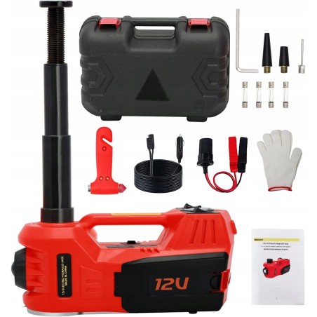 Inncen Elektrischer Wagenheber, 5 t, 12 V Gleichstrom, hydraulisch, 4-in-1