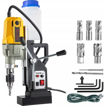 Tragbarer Magnetbohrer, Kernbohrmaschine, 1100 W, 7 Bohrer