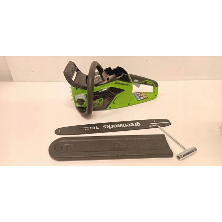 Greenworks 40-V-Kettensäge, 40 cm, Greenworks GD40CS18K2X, Set mit Ladegerät + 2 Akkus à 2 Ah
