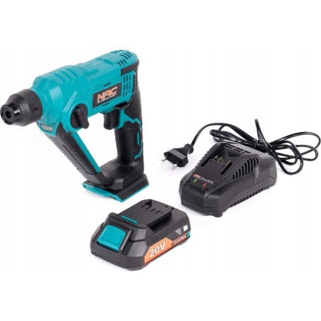 Bohrmaschine NAC Schlagbohrmaschine HE-SDS-LI-ST-20V NAC Akku + Akku 2,0 Ah + Ladegerät