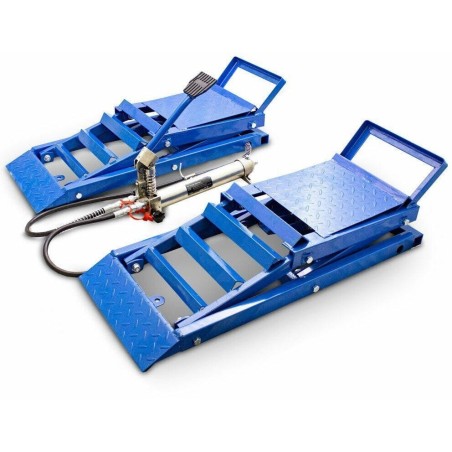 HYDRAULISCHE WERKSTATTRAMPEN, SET MIT 2 STÜCKEN UND HEBEBÜHNE