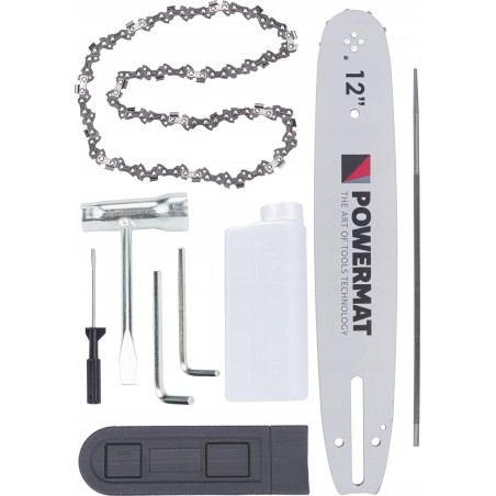 Powermat-Kettensäge – Benzinbetriebene Kettensäge, 2 PS, 12 Zoll, Astsäge, Powermat