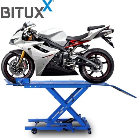 Hydraulische Motorrad-Scherenhebebühne mit Fußpumpe, 364 kg, Bitux