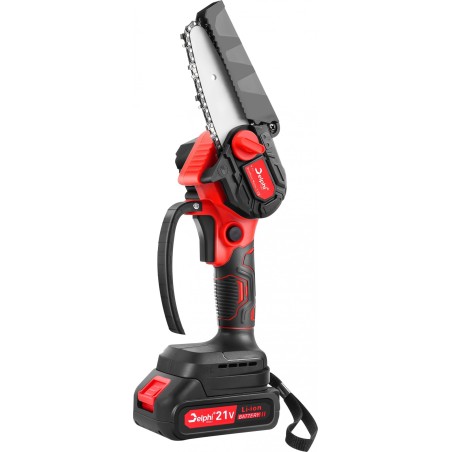 Kettensäge von Delphi Tools – AKKU-Kettensäge mit bürstenlosem Motor, 4"