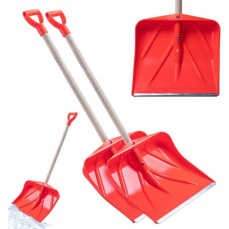 Kadax KADAX Schneeschaufel, groß, robuste Schaufel mit Holzstiel, 130 cm