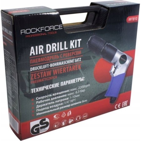 Rockforce Druckluftbohrmaschine, Bohrer-Set, 20-teilig