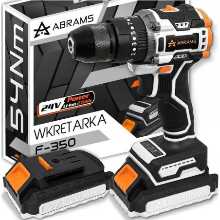 BÜRSTENLOSE AKKU-Schlagbohrschrauber mit 2 Akkus (24 V), leistungsstark