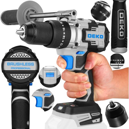 Bohrschrauber Deko BOHR- UND SCHRAUBMASCHINE MIT SCHLAGFUNKTION AKKU-SCHLAGBOHRER 120 NM DEKO