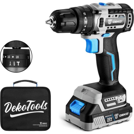 Bohrschrauber Deko DKBL20ID01-B10 Akku-Schlagbohrschrauber