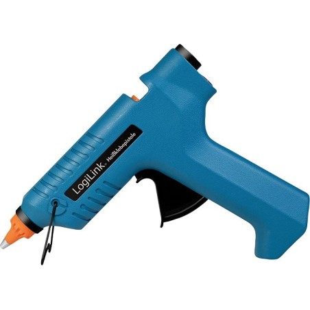 LogiLink Heißklebepistole, 80 W, kabellos, mit Aufsteller, blau