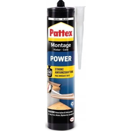HP Pattex Montage Power Kleber-Pistole, Kartusche mit 370 g