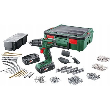 Bosch Akku-Bohrschrauber PSR 1800 LI-2, 18 V, 2 Akkus à 1,5 Ah (06039A310S)