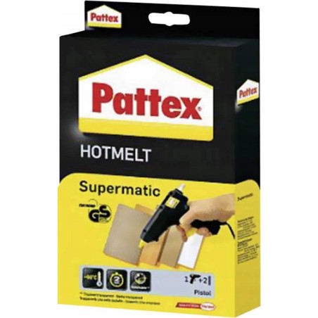 Stickn Pattex Heißklebepistole Supermatic, Pistole und 2 Sticks